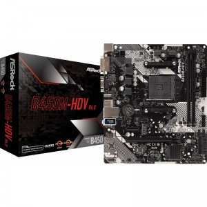  Placa de baza ASRock B450M-HDV R4.0, Socket AM4